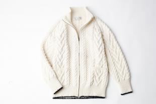 ATHENA DESIGNS
Zip Cable Sweater