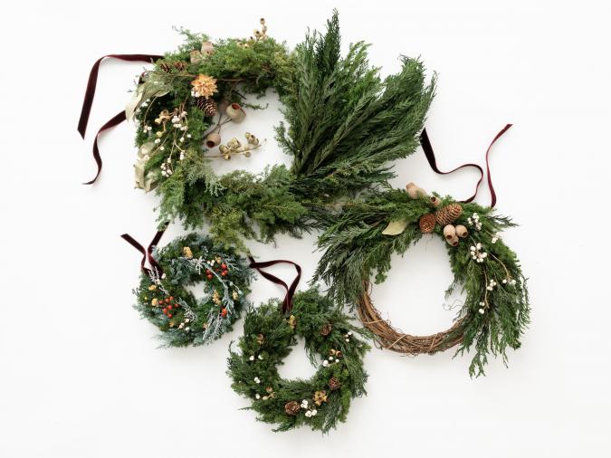RH Flower Christmas Wreath 12.5 (Fri) New Arrival