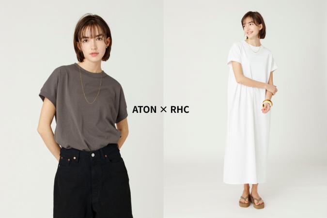 ATON × RHC Limited Oversize Pullover & Dry Cotton Jersey Dress 4.4(sat) New Arrival