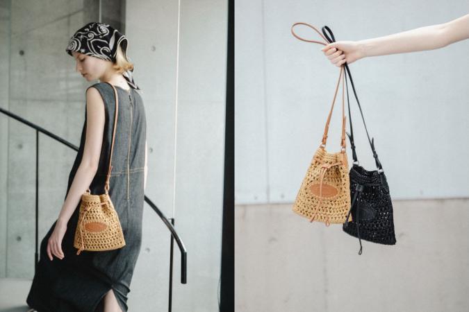 TOD’S for RHC “Raffia&Leather Bucket Bag  Mini” New Release