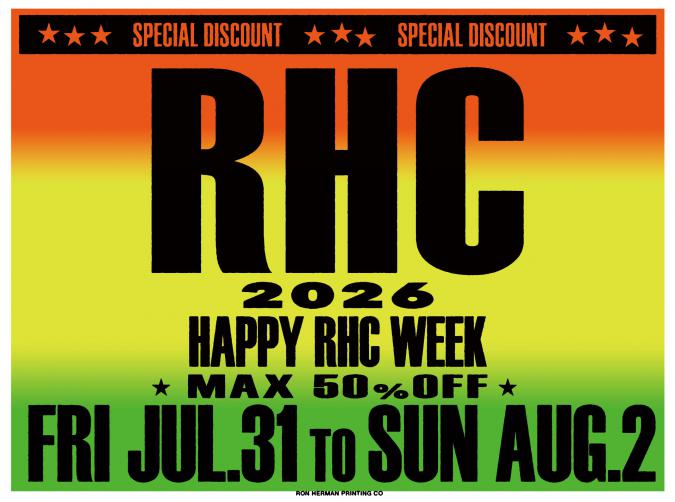 Special Discount “HAPPY RHC WEEK” @ONLINE STORE
